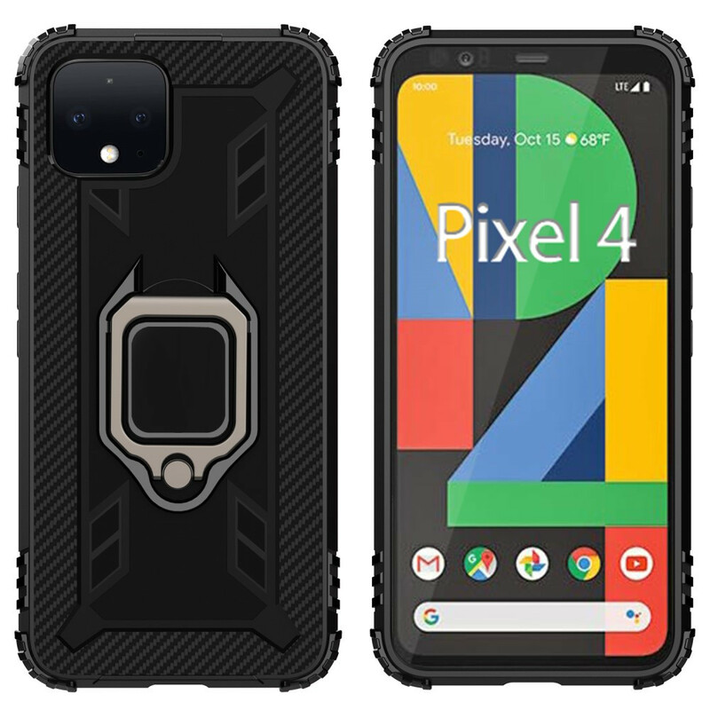 Google Pixel 4 Ring und Kohlefaser Cover Google Pixel 4 Ring und Kohlefaser Cover