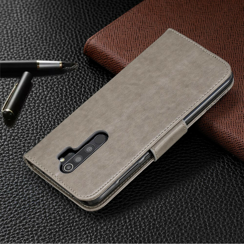 Xiaomi Redmi Note 8 Pro Tasche Bedruckte Schmetterlinge mit Riemen