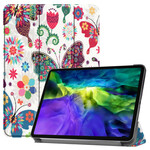 Smart Case iPad Pro 11" (2020) Retro Schmetterlinge und Blumen