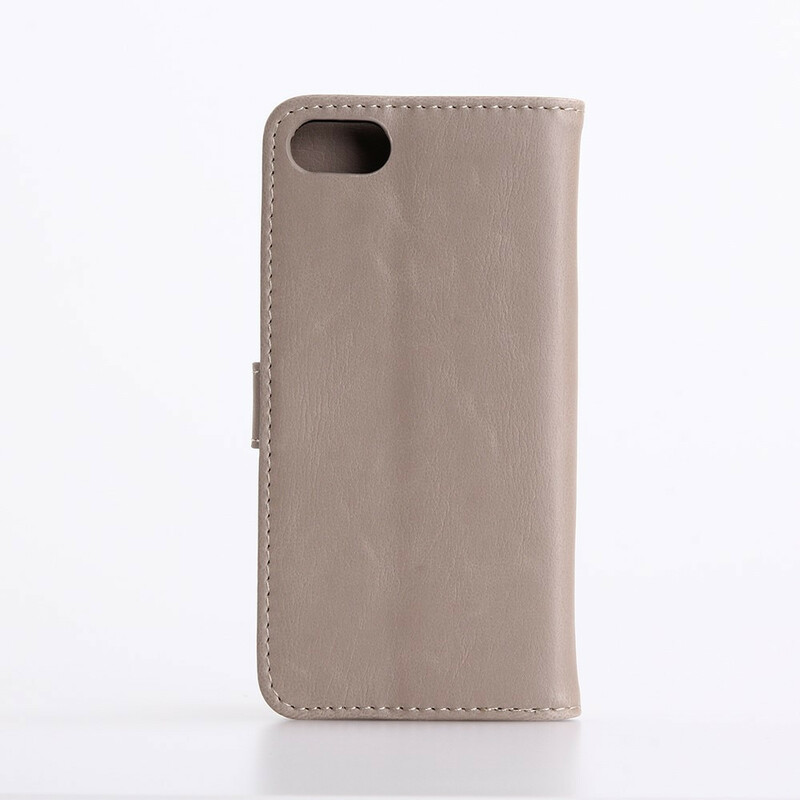 Hülle iPhone SE 2 / 8 / 7 Lederoptik Retro