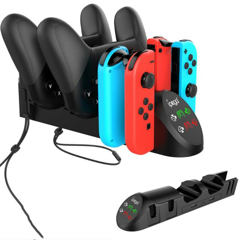 IPEGA 6-in-1-Ladestation und -Ladegerät für Nintendo Switch IPEGA 6-in-1-Ladestation und -Ladegerät für Nintendo Switch