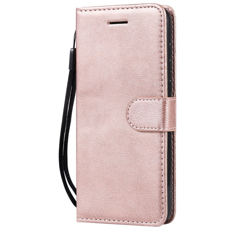 Huawei Y5 2019 / Honor 8S Tasche Lederoptik Farbig mit Riemen