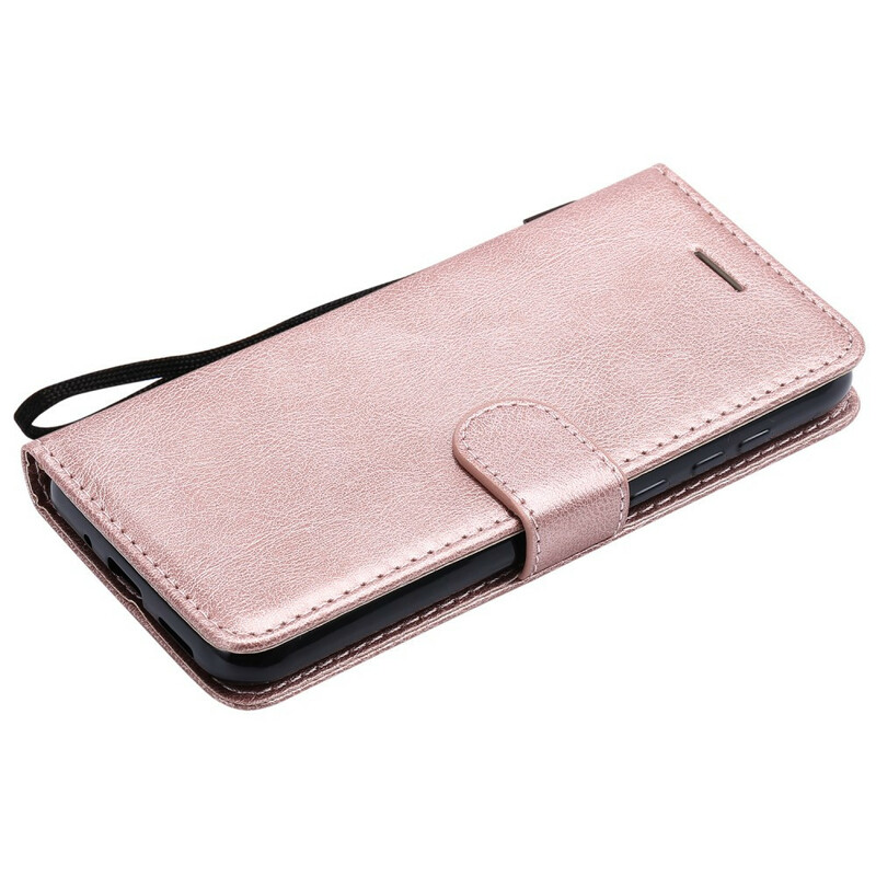 Huawei Y5 2019 / Honor 8S Tasche Lederoptik Farbig mit Riemen