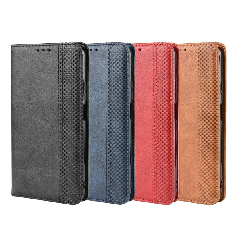 Flip Cover Honor 9X Pro Vintage-Leder-Effekt Stilisiert