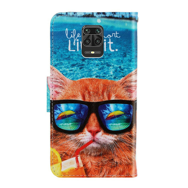 Xiaomi Redmi Note 9 Pro Cat Live It Tasche mit Riemen