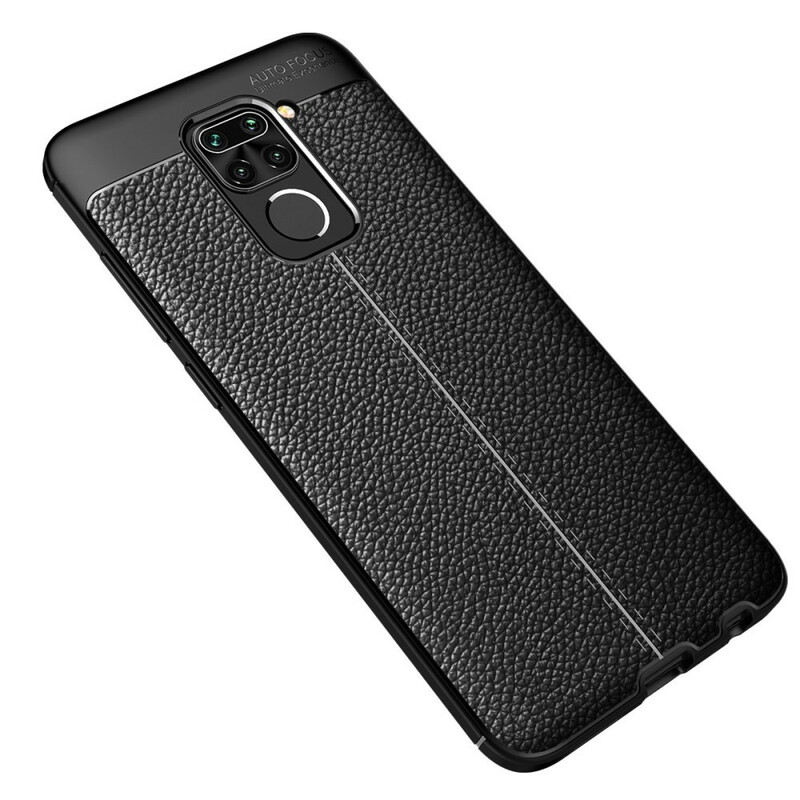 Xiaomi Redmi Note 9 Lederoptik Litschi Double Line Cover