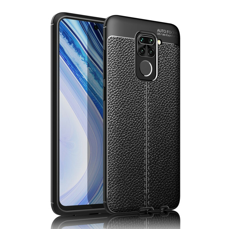 Xiaomi Redmi Note 9 Lederoptik Litschi Double Line Cover