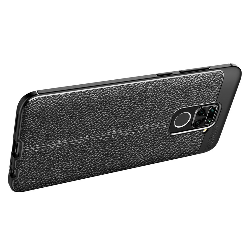 Xiaomi Redmi Note 9 Lederoptik Litschi Double Line Cover