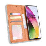 Flip Cover OnePlus 8 Vintage Styled Leather Effect