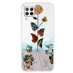 Huawei P40 Lite Cover Schmetterlinge der Natur