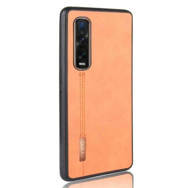 Oppo Find X2 Pro Cover Lederoptik Nähen