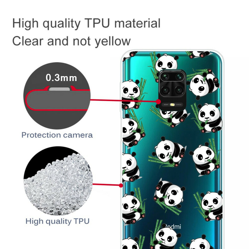 Xiaomi Redmi Note 9S / Redmi Note 9 Pro Cover Kleine Pandas