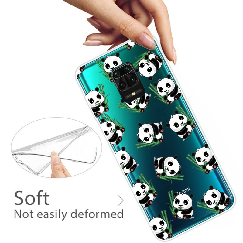 Xiaomi Redmi Note 9S / Redmi Note 9 Pro Cover Kleine Pandas