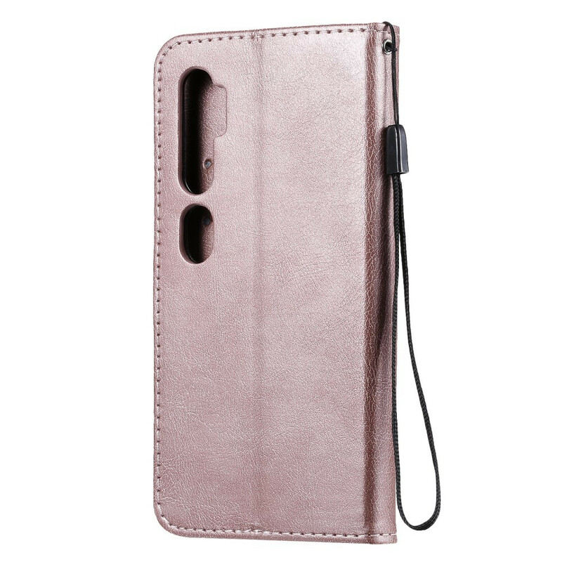 Xiaomi Mi Note 10 / Note 10 Pro Style Leder Tasche mit Trageriemen
