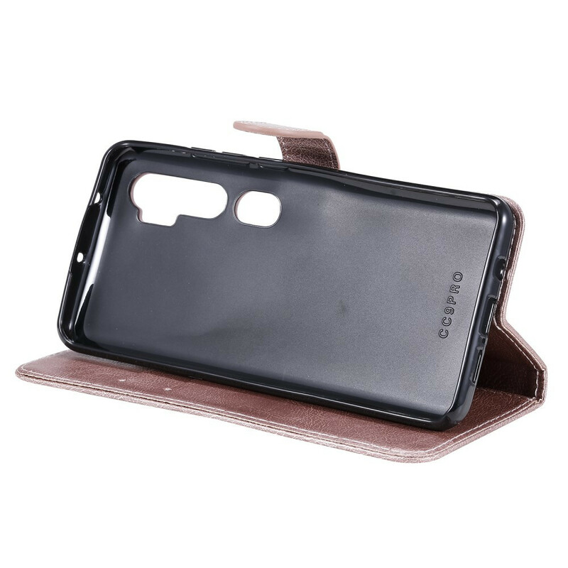 Xiaomi Mi Note 10 / Note 10 Pro Style Leder Tasche mit Trageriemen