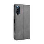 Flip Cover Sony Xperia L4 Vintage Styled Leather Effect