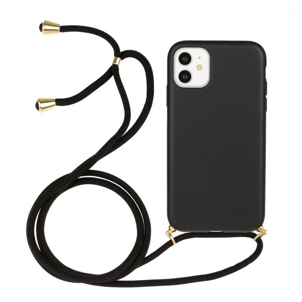 iPhone 11 Silikonhülle mit farbiger Kordel