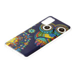 Samsung Galaxy A41 Eule Mandala Fluoreszierendes Cover