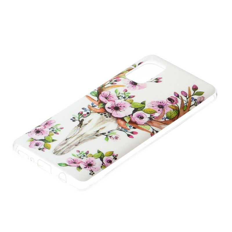 Samsung Galaxy A41 Wapiti Blume Cover Fluoreszierend