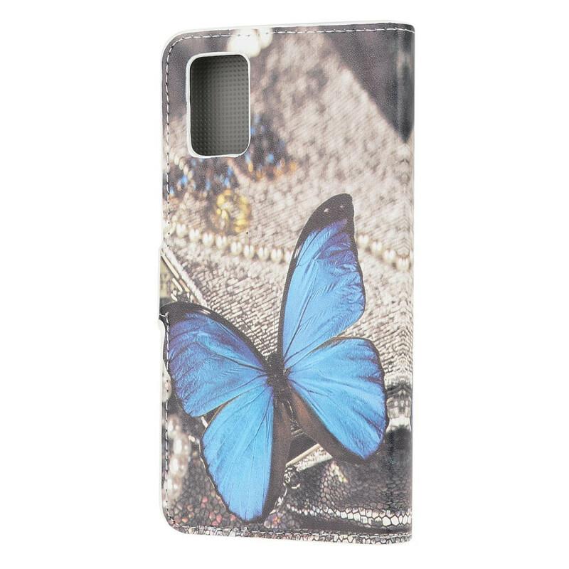 Samsung Galaxy A741 Schmetterling Prestige Tasche Blau