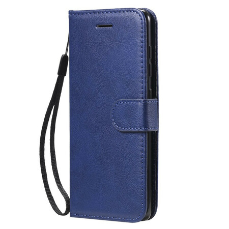 Samsung Galaxy A41 Lederoptik Tasche mit Riemen