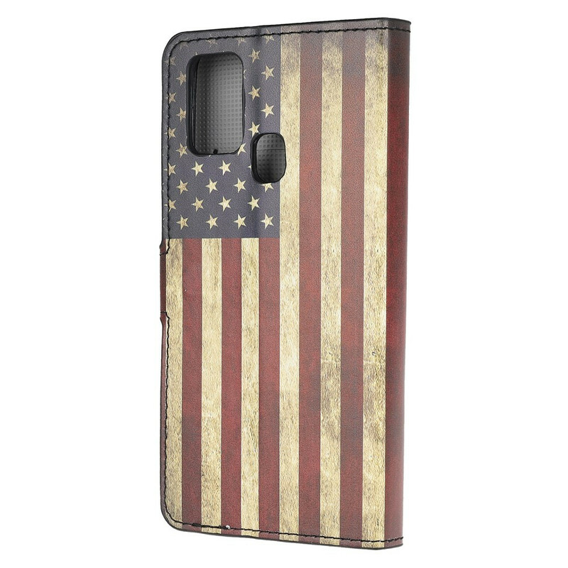 Hülle Samsung Galaxy A21s USA Flagge