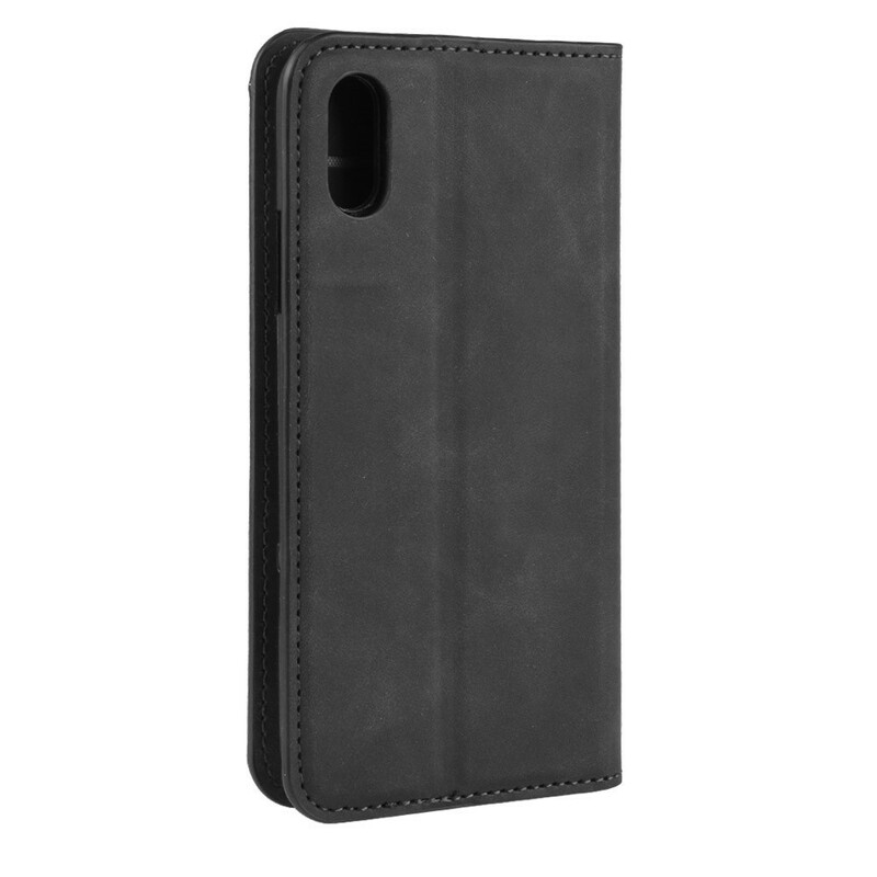 Flip Cover iPhone XR Weiche Lederoptik