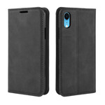 Flip Cover iPhone XR Weiche Lederoptik