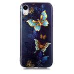 iPhone XR Cover Serie Schmetterlinge Fluoreszierend