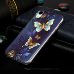 iPhone XR Cover Serie Schmetterlinge Fluoreszierend