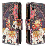 iPhone XR Tasche mit Reißverschluss Elefant