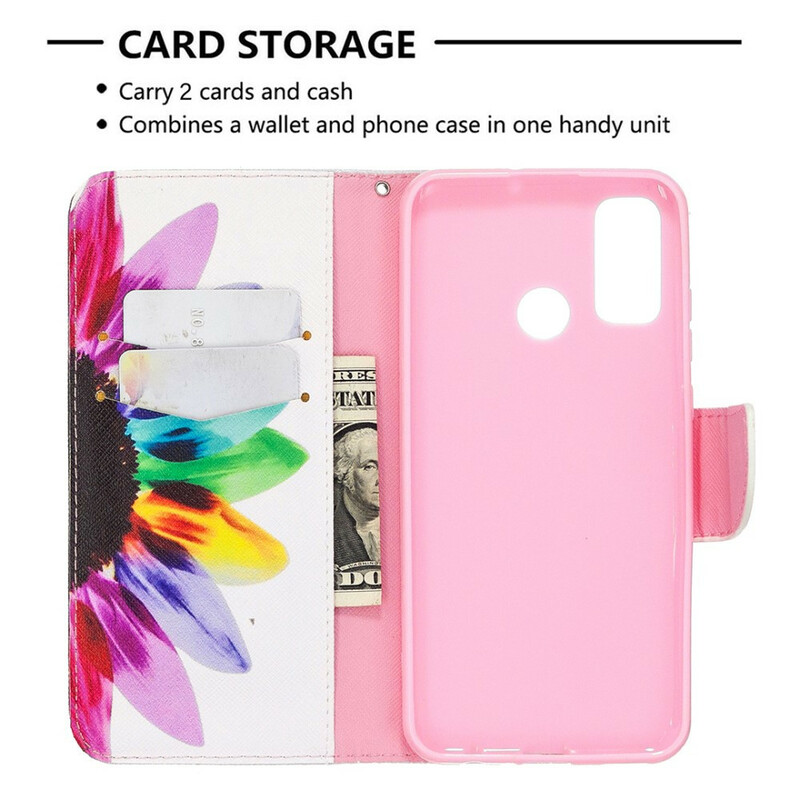Huawei P Smart 2020 Hülle Aquarell Blume Huawei P Smart 2020 Hülle Aquarell Blume