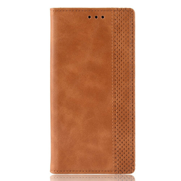 Flip Cover Xiaomi Redmi 9 Vintage-Leder-Effekt Stilisiert