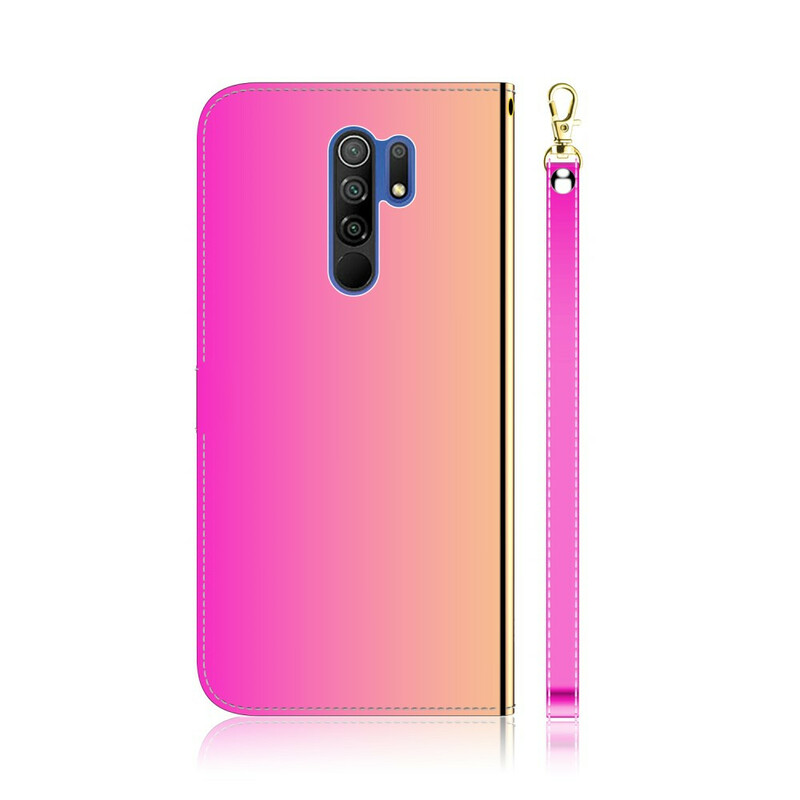 Hülle Xiaomi Redmi 9 Kunstleder Cover Spiegel