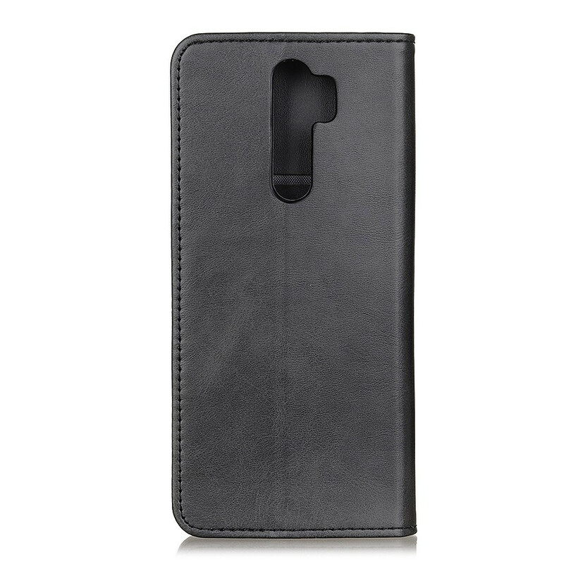 Flip Cover Xiaomi Redmi 9 Gespaltenes Leder