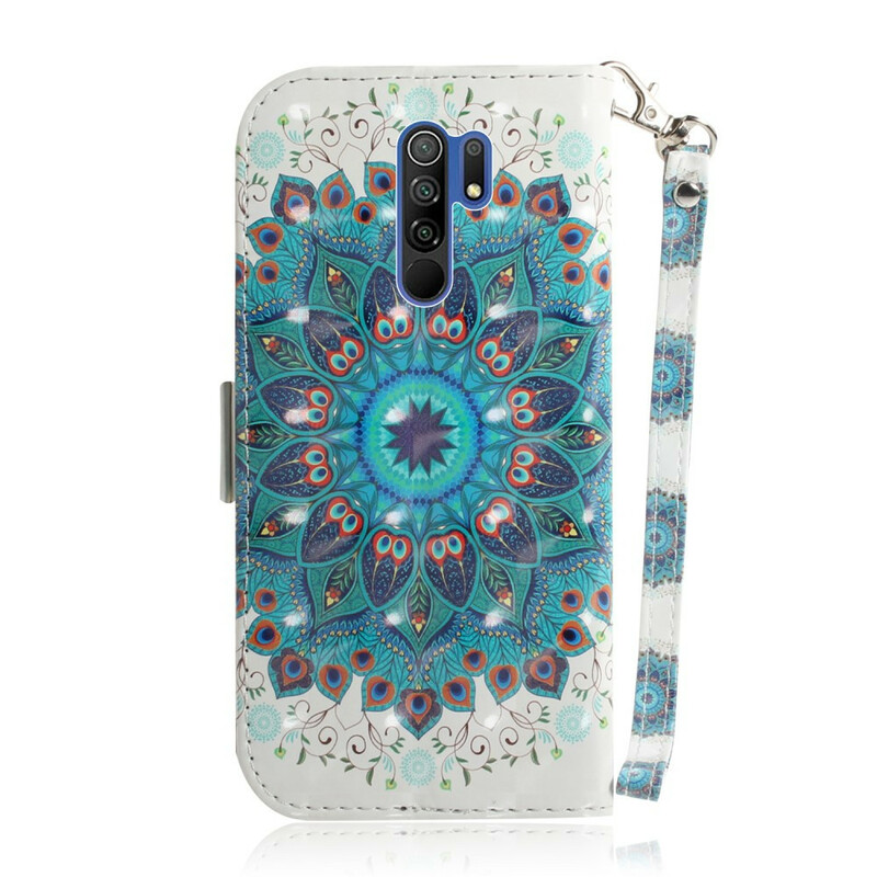 Xiaomi Redmi 9 Magistral Mandala Tasche mit Riemen