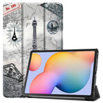 Smart Case Samsung Galaxy Tab S6 Lite Eiffelturm Retro