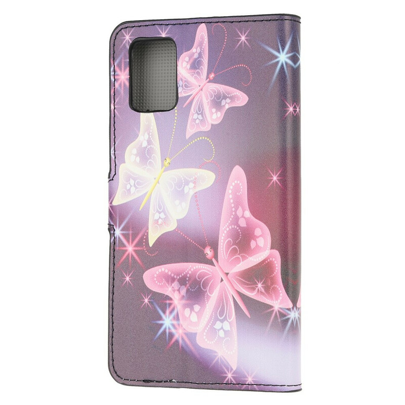 Samsung Galaxy S10 Lite Hülle Neon Schmetterlinge