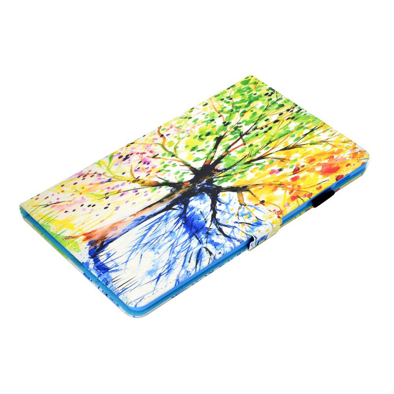 Samsung Galaxy Tab S6 Lite Hülle Baum Aquarell