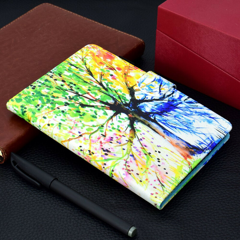 Samsung Galaxy Tab S6 Lite Hülle Baum Aquarell