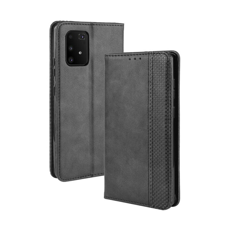 Flip Cover Samsung Galaxy S10 Lite Vintage-Leder-Effekt Stilisiert