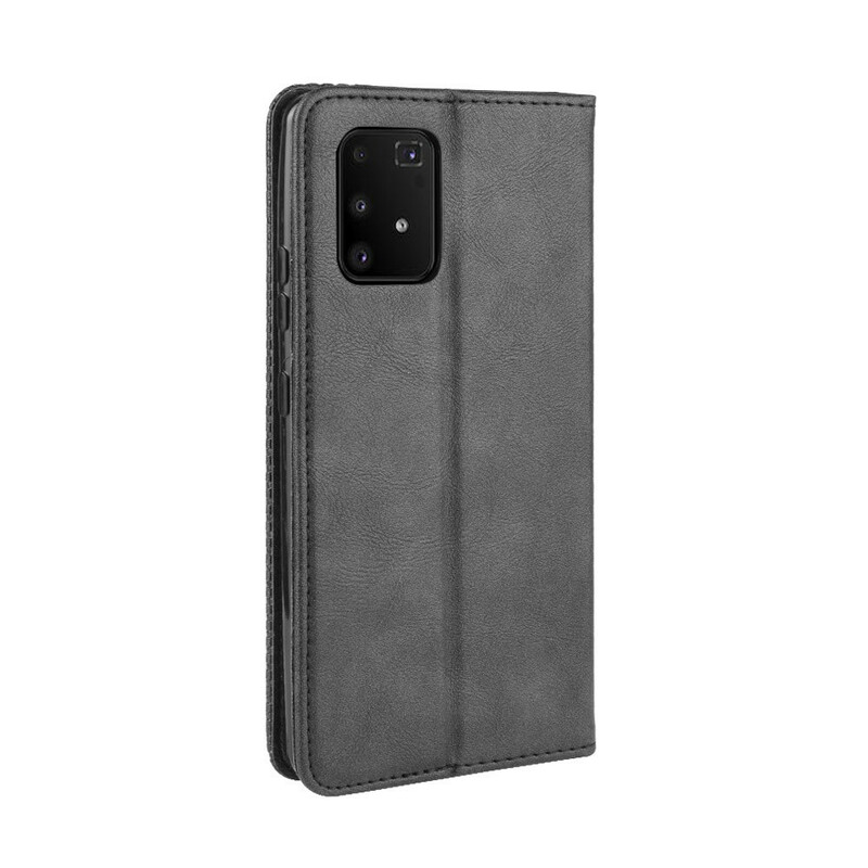 Flip Cover Samsung Galaxy S10 Lite Vintage-Leder-Effekt Stilisiert