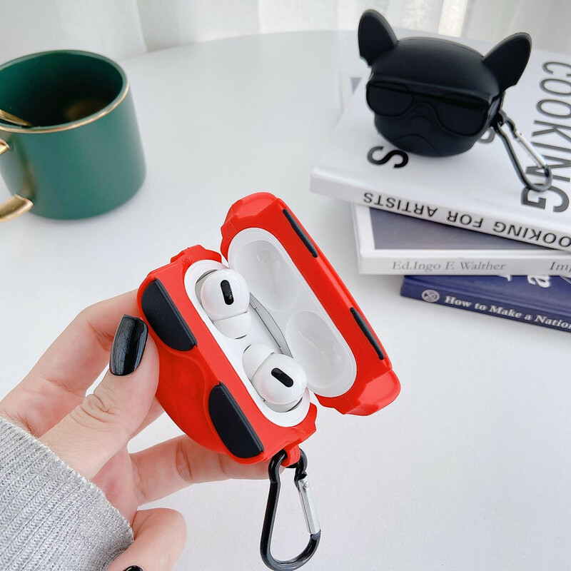 AirPods Pro Hülle 3D-Hund mit Ring