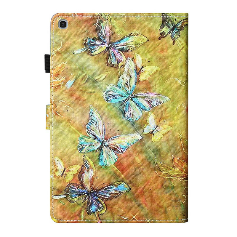 Hülle Samsung Galaxy Tab A 10.1 (2019) Bemalte Schmetterlinge
