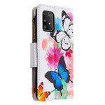 Samsung Galaxy S10 Lite Tasche mit Reißverschluss Schmetterlinge