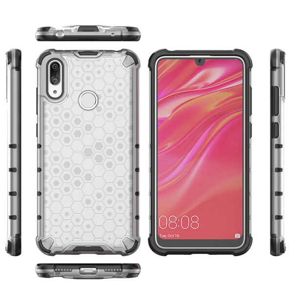 Huawei Y7 2019 Cover Wabenmuster