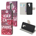 Xiaomi Redmi 9 Keep Calm and Sparkle Tasche