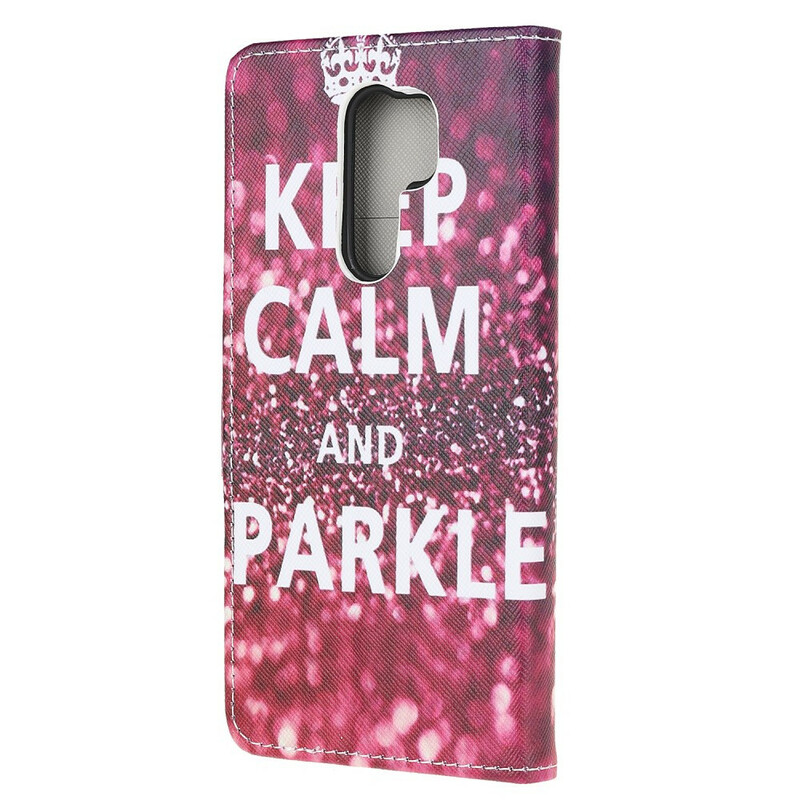 Xiaomi Redmi 9 Keep Calm and Sparkle Tasche