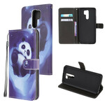 Xiaomi Redmi 9 Panda Space Tasche mit Riemen