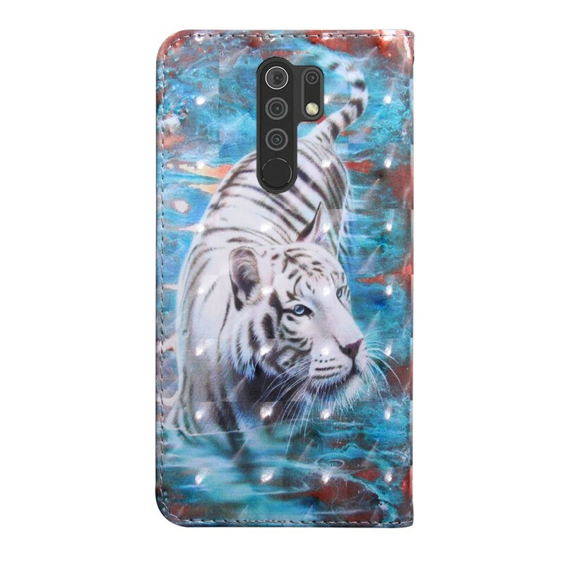 Xiaomi Redmi 9 Tiger im Wasser Hülle